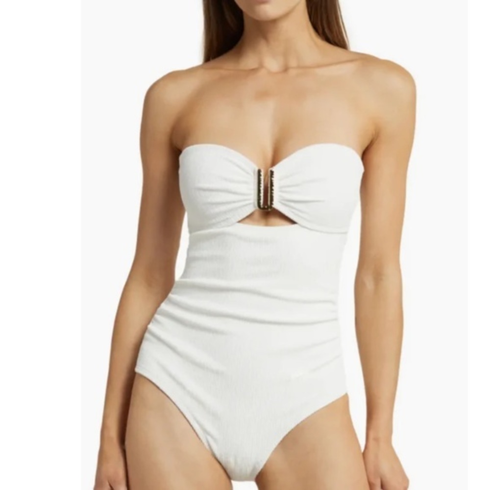 CHANGE OF SCENERY Lisa One Piece White Texture, XS, $188